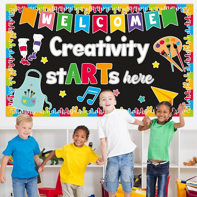 Art Paint Bulletin Board for Classroom Decorations Creativity Starts Here - Image 7