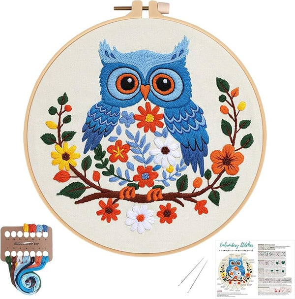 Louise Maelys Owl Embroidery Kit by LouiseMaelys