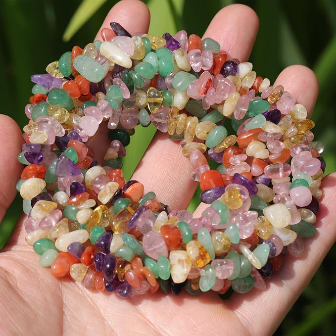 400pcs Natural Chip Stone Beads by DQJRJTJewelryMakingCraftsSupplies