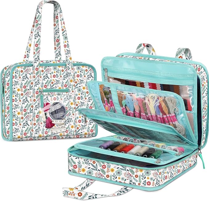 FINPAC Sewing and Craft Supplies Storage Tote, Large Capacity Travel Packing by FINPAC