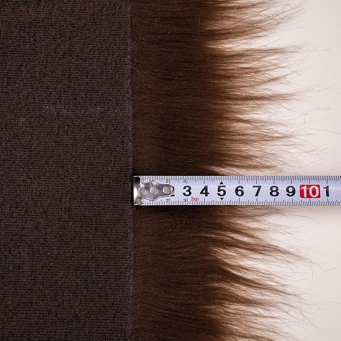 Brown Faux Fur Fabric by The Yard - Image 4