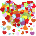 600Pcs Glitter Foam Heart Stickers Valentines Day Love Sticker | 3 Sizes by SEPGLITTER