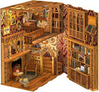 Fsolis Book Nook Kit, 3D Wooden Puzzles - Image 3