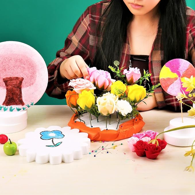 FFchuanhe 6 Pack Crafts Foam Circles, Polystyrene Foam Discs - Image 4