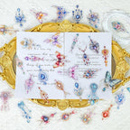 50-Piece Clear Waterproof Crystal Jewelry Gem Sticker - Image 3