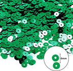 Mandala Crafts 6mm Flat Round Emerald Sequins - Image 3