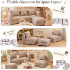 iLAND Dollhouse Furniture Sectional Dollhouse Couch Set, Miniature Furniture - Image 3