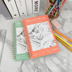 DSTELIN 2 Pack Hardcover Sketchbooks, 7.5x5.1 Inch Spiral Sketch Book - Image 5