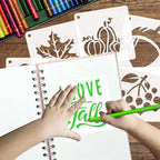 50 PCS Fall Painting Stencils Reusable Fall Stencils - Image 4