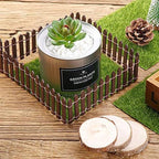 35 Inches Mini Fairy Garden Fence DIY Small Wood Decorative Picket Fence Micro - Image 5