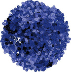 Mandala Crafts 6mm Flat Round Navy Blue Sequins - Image 2
