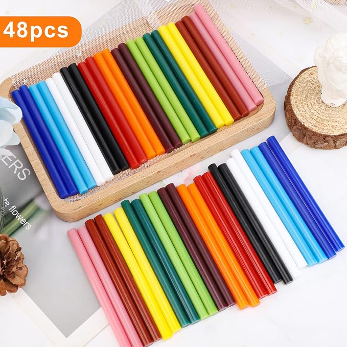 Manarty Colored Hot Glue Stick, Adhesive EVA Glue Sticks - Image 5