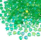 600 PCS Acrylic Heart Star Shape Beads Clear AB Colors Plastics Loose Spacer by Jmassyang