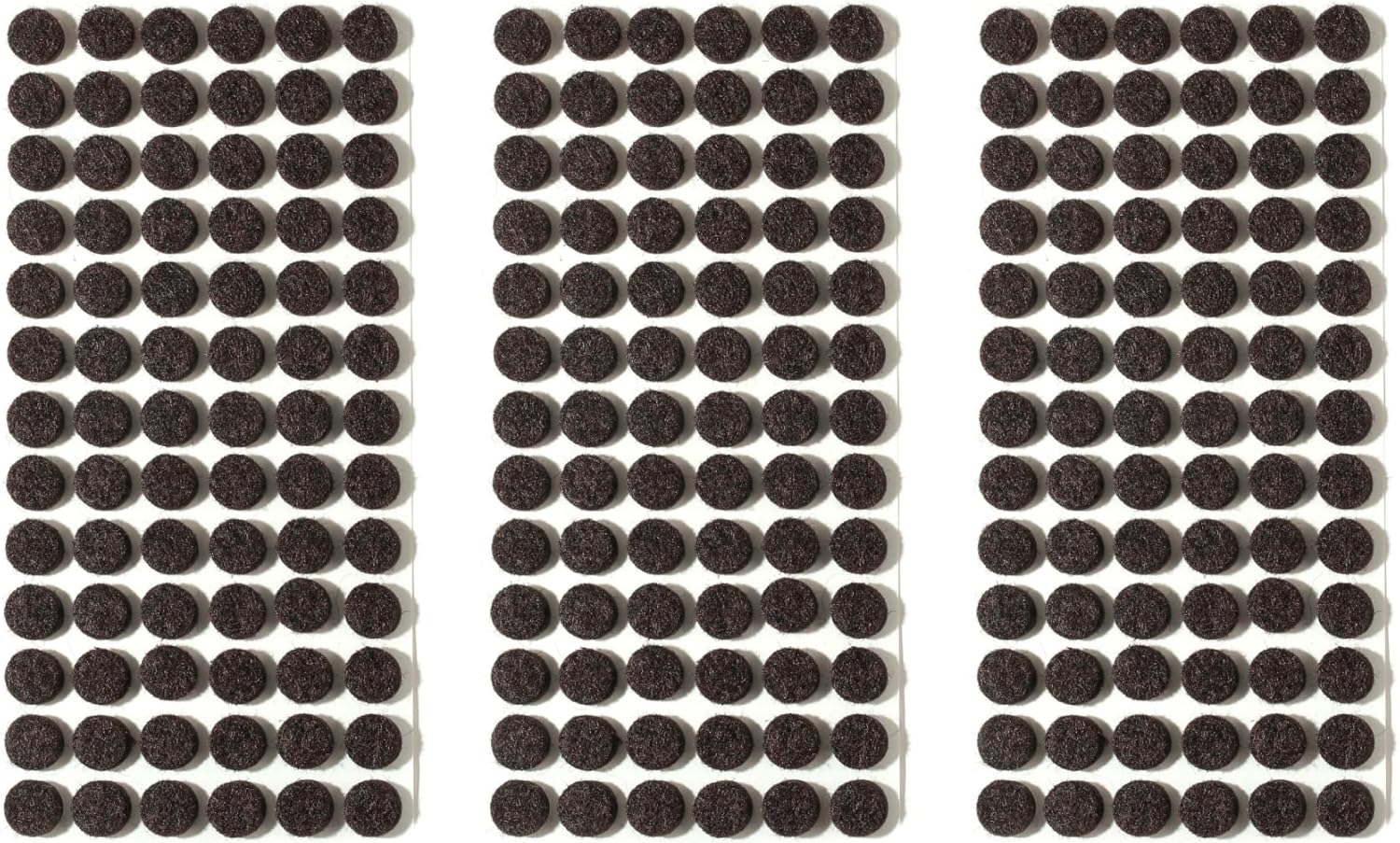 Furnigear Felt Pads Small 3/8" Felt Pads for Cabinet Doors Bumpers, Cabinet Cushion Dots Felt Cabinet Door Stops, Self Adhesive Thick Bumper Pads to Protect Surfaces -Anti Scratch 234 Pcs Round Brown