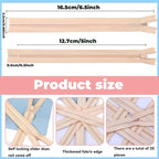 YAKA 20pcs Lvory Nylon Invisible Zippers Tailor Sewing Tools Garment - Image 2