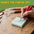12pcs 2"x2" Rubber Carving Blocks, Linoleum Block Stamp Making Kit - Image 5