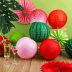 Panelee 12 Pcs Watermelon Summer Party Decorations 8 Inch Watermelon Hanging - Image 7