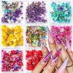 8 Boxs Dried Flowers for Nail Art, Colorful Mini Real Natural Flowers | Nail by SUTOZMIWE