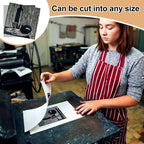 Yeaqee 8 Pcs 12 x 12 Inch Linoleum Block Rubber Carving Block Soft Linocut - Image 5