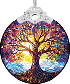 Christmas Ornaments 2025 Faux Stained Glass Effect, Christmas Tree Ornaments by Boyese