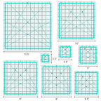8 Quilting Rulers, Quilting Squares | Square Rulers, Quilting Rulers and - Image 4