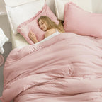 Andency Pink Comforter Set Queen Size - Image 4