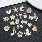 WOCRAFT 40pcs 20 pairs Assorted Enamel Bracelet Charms - Image 4
