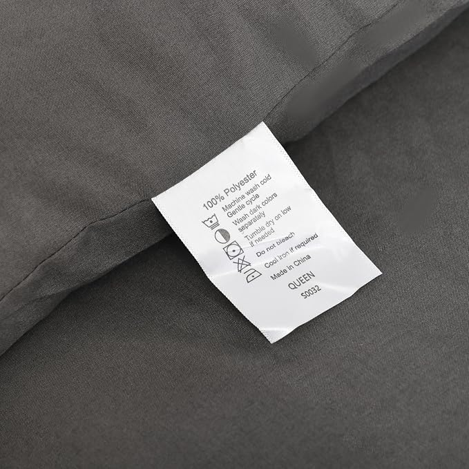 ROSGONIA Oversized Queen Comforter Charcoal Gray - Image 9