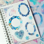 130 Pcs Pastel Fade-Resistant Lace Scrapbook Stickers - Image 3