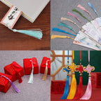 VAPKER 100 Pieces Turquoise Color 13cm/5-Inch Silky Handmade Soft Tassels Floss - Image 7