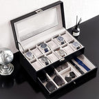 ProCase Watch Box, 12 Slot Mens Watch Case - Image 7