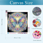Gemozaic Diamond Art Kits for Adults, Butterfly Special Shape Diamond Painting - Image 2