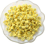 100pcs Mixed Polymer Clay Spacer Beads by LUBINGSHINE