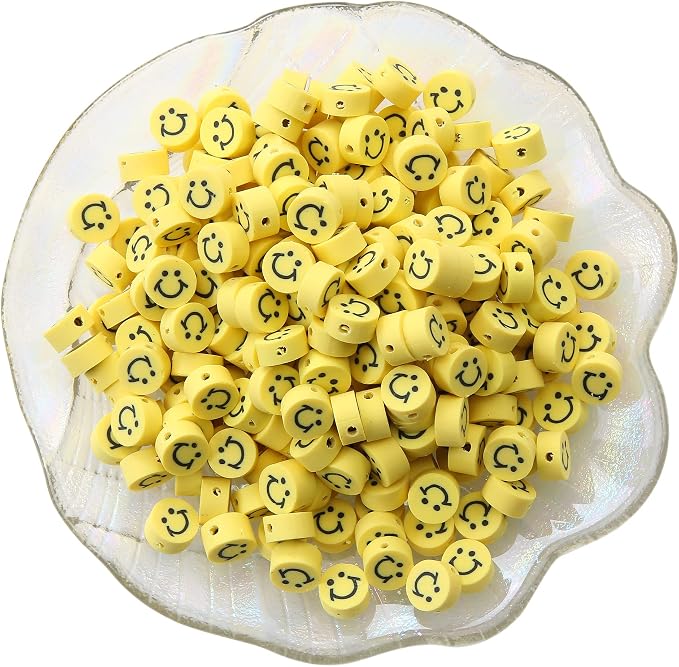 100pcs Mixed Polymer Clay Spacer Beads by LUBINGSHINE