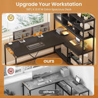 SEDETA L Shaped Computer Desk, L Shaped Corner Desk - Image 5