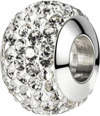 925 Sterling Silver Sparkle Simulated Birthstone Charms - Image 7