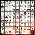 80 Pcs 3 x 3 Inch Halloween Stencils by DZXCYZ