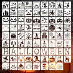 80 Pcs 3 x 3 Inch Halloween Stencils by DZXCYZ
