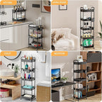 5 Tier Rolling Utility Cart - Image 6
