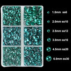 4000Pcs Mixed Size Hot Fix Round Crystals Gems Glass Stones Hotfix Flat Back - Image 3