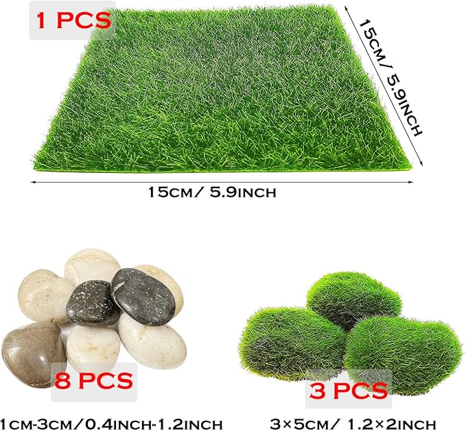 Cayway 26 PCS Outdoor Fairy Garden Miniatures Mini Zen Garden Accessories - Image 2