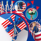 CraftyDream 558 Pcs American Flag Charm Keychains Making Kit Patriotic Charms - Image 5