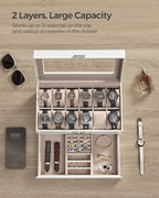 SONGMICS Watch Box, 12-Slot Watch Case Organizer - Image 4