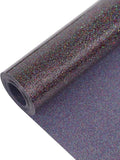 Galaxy Black Glitter Heat Transfer Vinyl 12" x 8 ft HTV by MerryMade