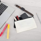 12 Pieces Cotton Canvas Makeup Bag, Blank DIY Craft Bag - Image 2