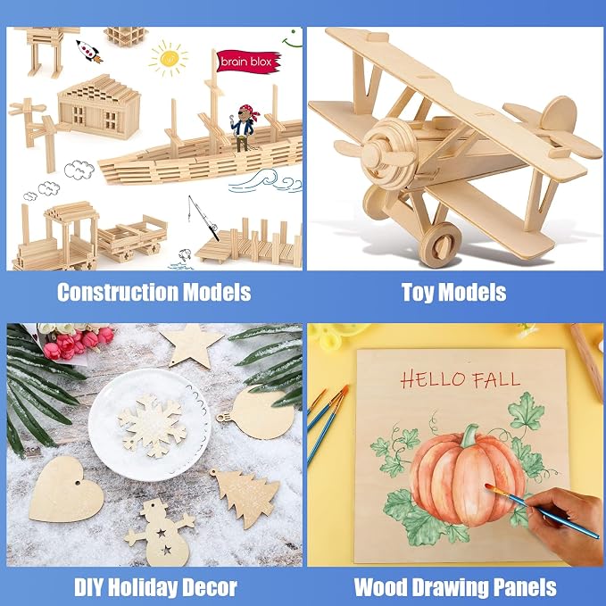 16 Pack Basswood Plywood Sheets 12 x 12 x 1/5 Inch-5 mm Thick Basswood Plywood - Image 7