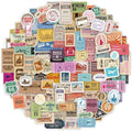 Prstincol 300 Pcs Vintage Travel Stickers Ticket Stickers by PRSTINCOL