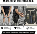 Rock Collecting Waist Bag, Mushroom Hunting, Mesh Fanny Pack - Image 7
