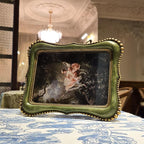 4x6 Vintage Picture Frame, Antique Green Ornate Photo Frame, - Image 3