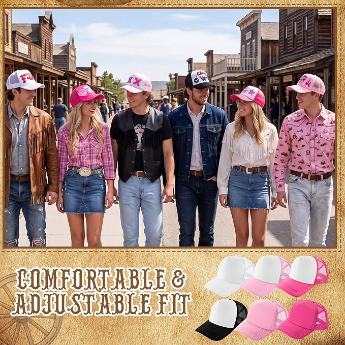 Hercicy DIY Trucker Hats Kit, 12 Pack Sublimation Blank Baseball Caps - Image 6